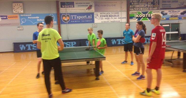 Tafeltennis-drie-daagse jeugd; dag 1